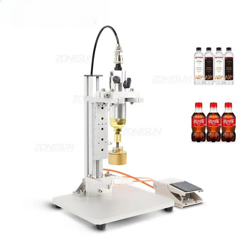 ZONE sUN ZS-XGPZ1 Semi Automatic Fully Pneumatic Desktop Plastic Bottle Capping Machine for 10-50MM Bottle Cap
ZONE sUN ZS-XGPZ1 Semi Automatic Fully Pneumatic Desktop Plastic Bottle Capping Machine for 10-50MM Bottle Cap
