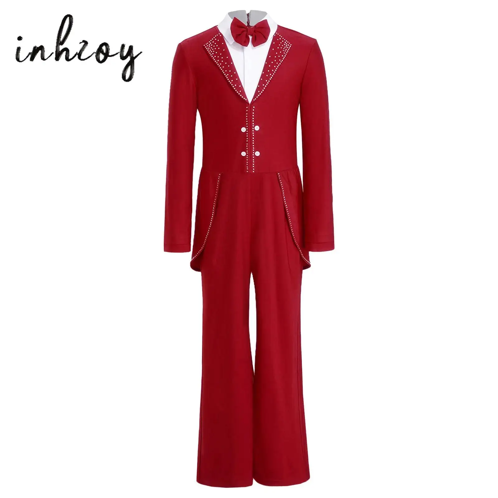 Kid Boy Figure Skating Full Leotard Body Suit Latin Dance Competition Long Sleeve Jumpsuit Magician Dress Up Performance Costume
Kid Boy Figure Skating Full Leotard Body Suit Latin Dance Competition Long Sleeve Jumpsuit Magician Dress Up Performance Costume