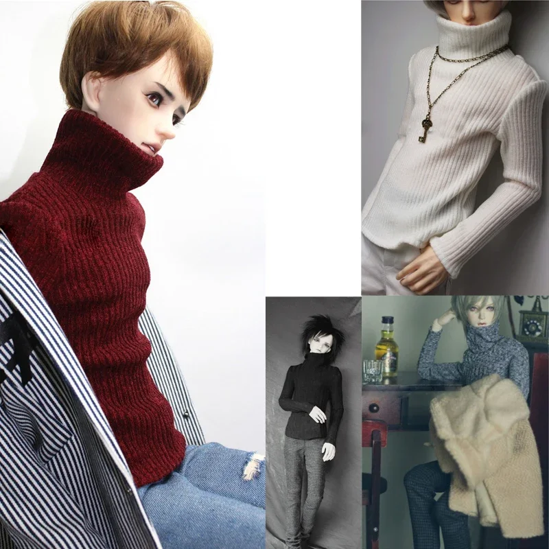 D04-B120 children handmade toy 1/3 SD17 uncle BJD Doll clothes black white Turtleneck 1pcs
D04-B120 children handmade toy 1/3 SD17 uncle BJD Doll clothes black white Turtleneck 1pcs