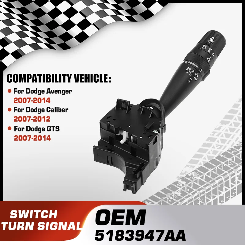 Turn Signal Head Light Lamp Combination Switch For Dodge Avenger 2007-2014 Dodge Caliber 2007-2012 Dodge GTS 2007-2014 5183947AA
Turn Signal Head Light Lamp Combination Switch For Dodge Avenger 2007-2014 Dodge Caliber 2007-2012 Dodge GTS 2007-2014 5183947AA