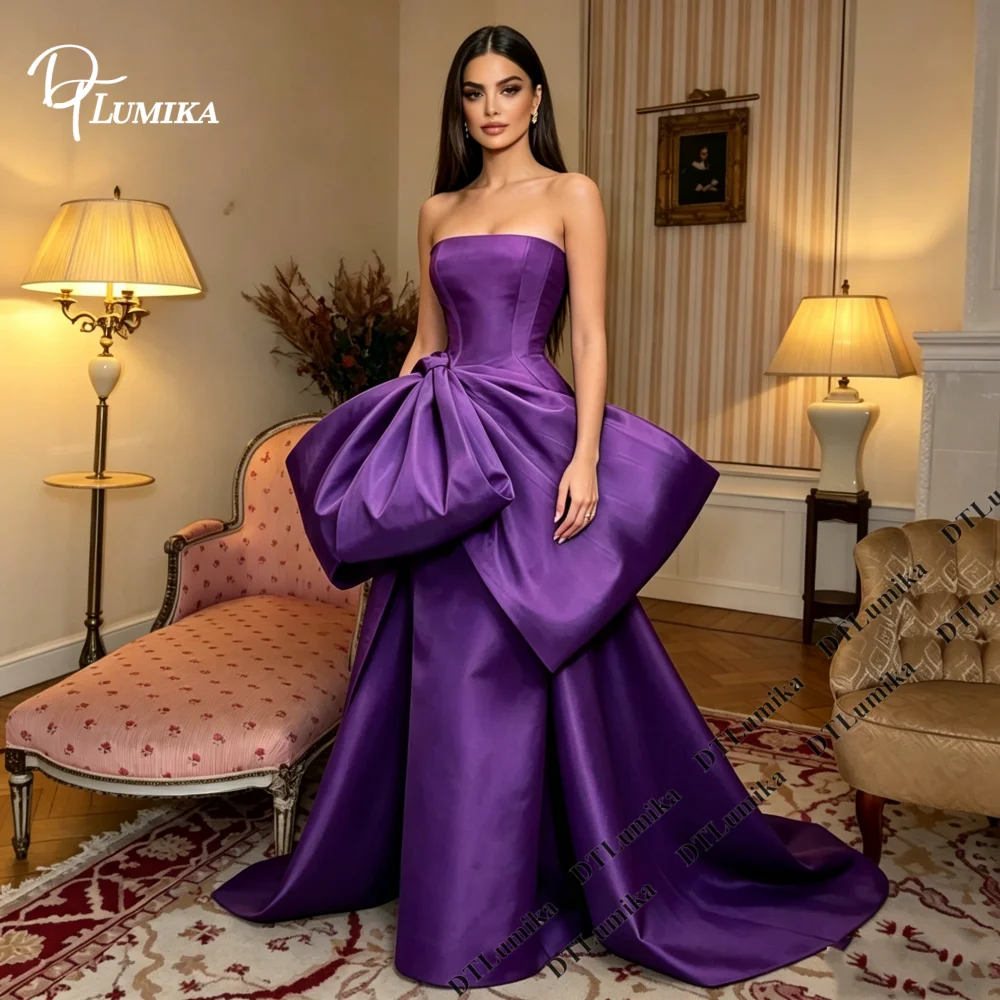 Strapless Satin Ball Gown with Oversized Bow Detail, Formal Evening Dress for Gala & Wedding Customized in Size and Colors
Strapless Satin Ball Gown with Oversized Bow Detail, Formal Evening Dress for Gala & Wedding Customized in Size and Colors