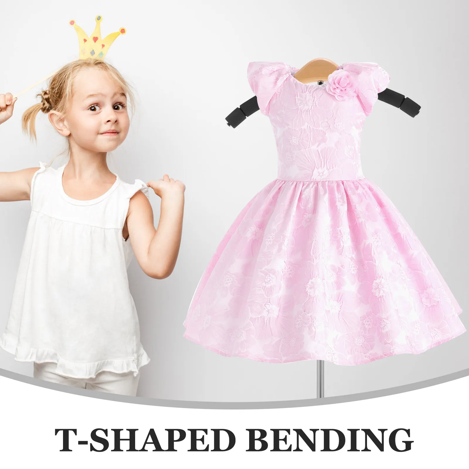 Kids Clothing T Display Rack Black Base Portable Stand Clothes Rail Hanging Chassis Shirt Shirt Display Rack Holder
Kids Clothing T Display Rack Black Base Portable Stand Clothes Rail Hanging Chassis Shirt Shirt Display Rack Holder