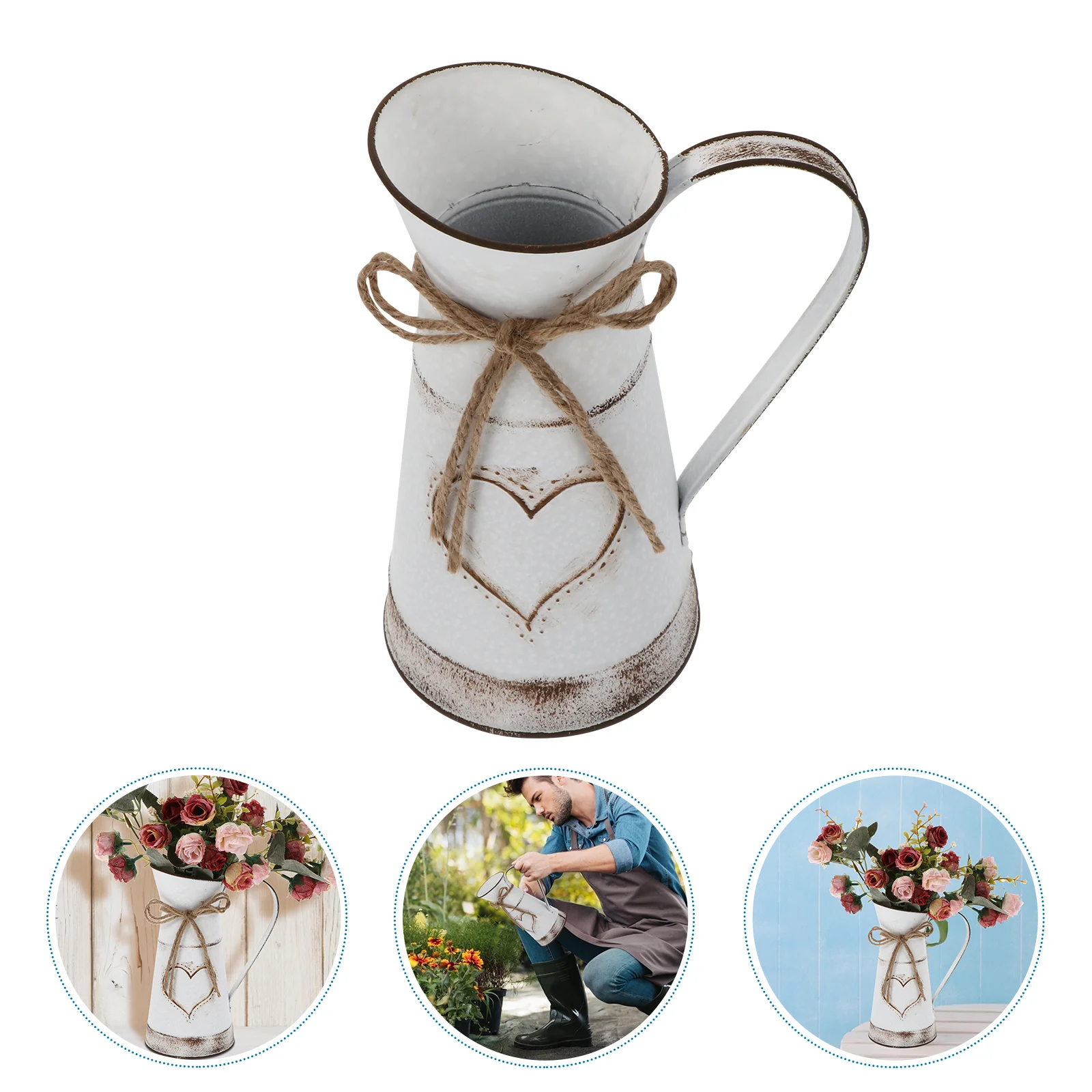 Heart Shaped Flower Pot Bouquets Vase Decoration Decorate Metal Arrangement Bucket Iron Tabletop
Heart Shaped Flower Pot Bouquets Vase Decoration Decorate Metal Arrangement Bucket Iron Tabletop