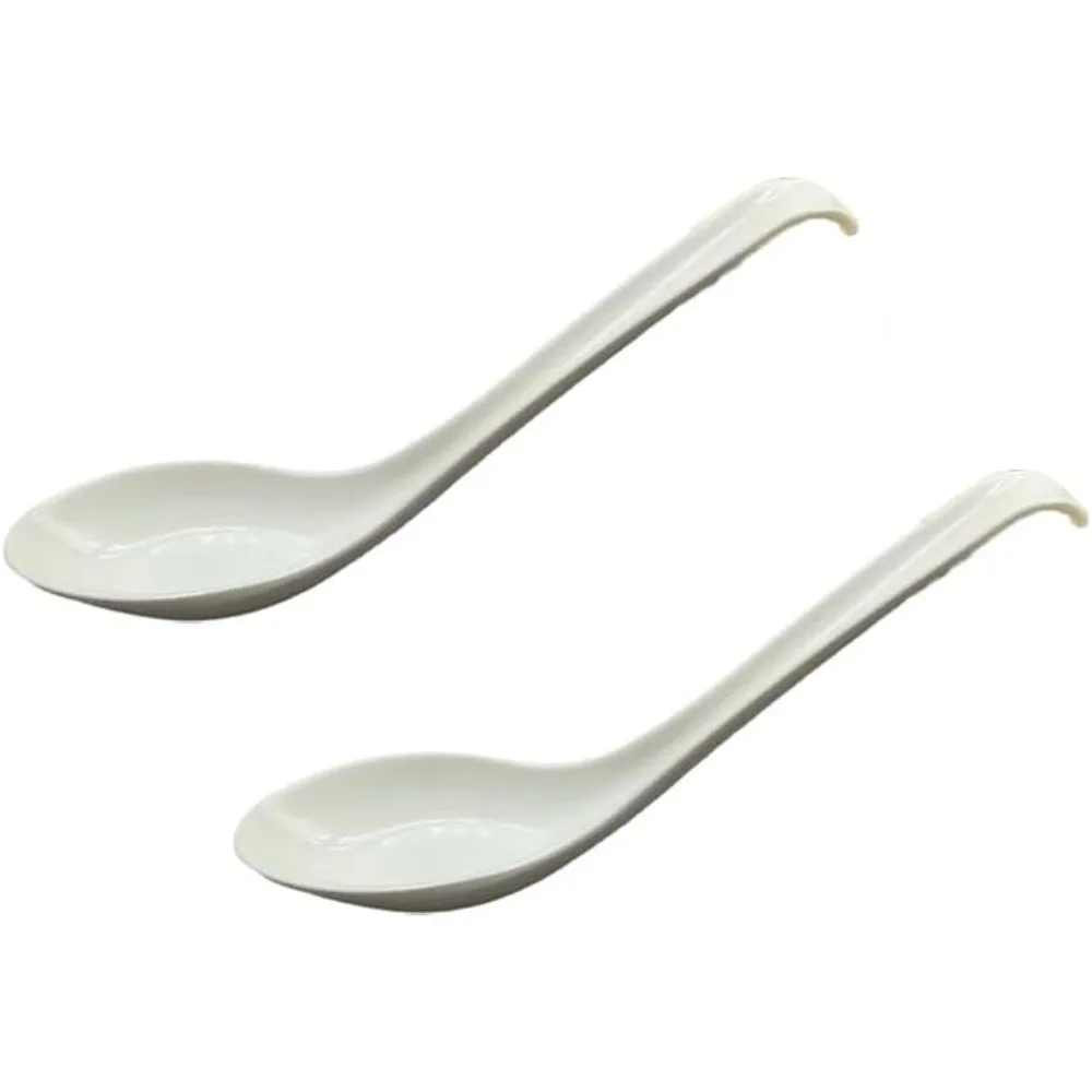 2-Pack Asian Soup Spoons Chinese Style Soup Spoon Miso Ramen Spoon Melamine Spoons,White
2-Pack Asian Soup Spoons Chinese Style Soup Spoon Miso Ramen Spoon Melamine Spoons,White