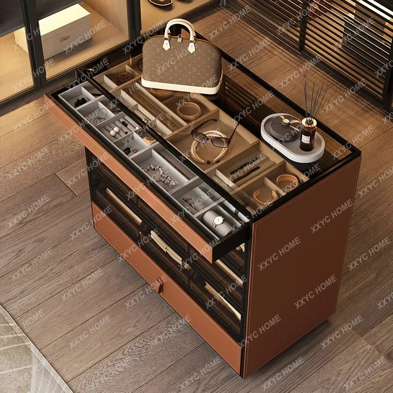 A Modern Simple Nakajima Cabinet Cloakroom Jewelry Display Double-sided Storage Bucket Cabinet with Pulley
A Modern Simple Nakajima Cabinet Cloakroom Jewelry Display Double-sided Storage Bucket Cabinet with Pulley