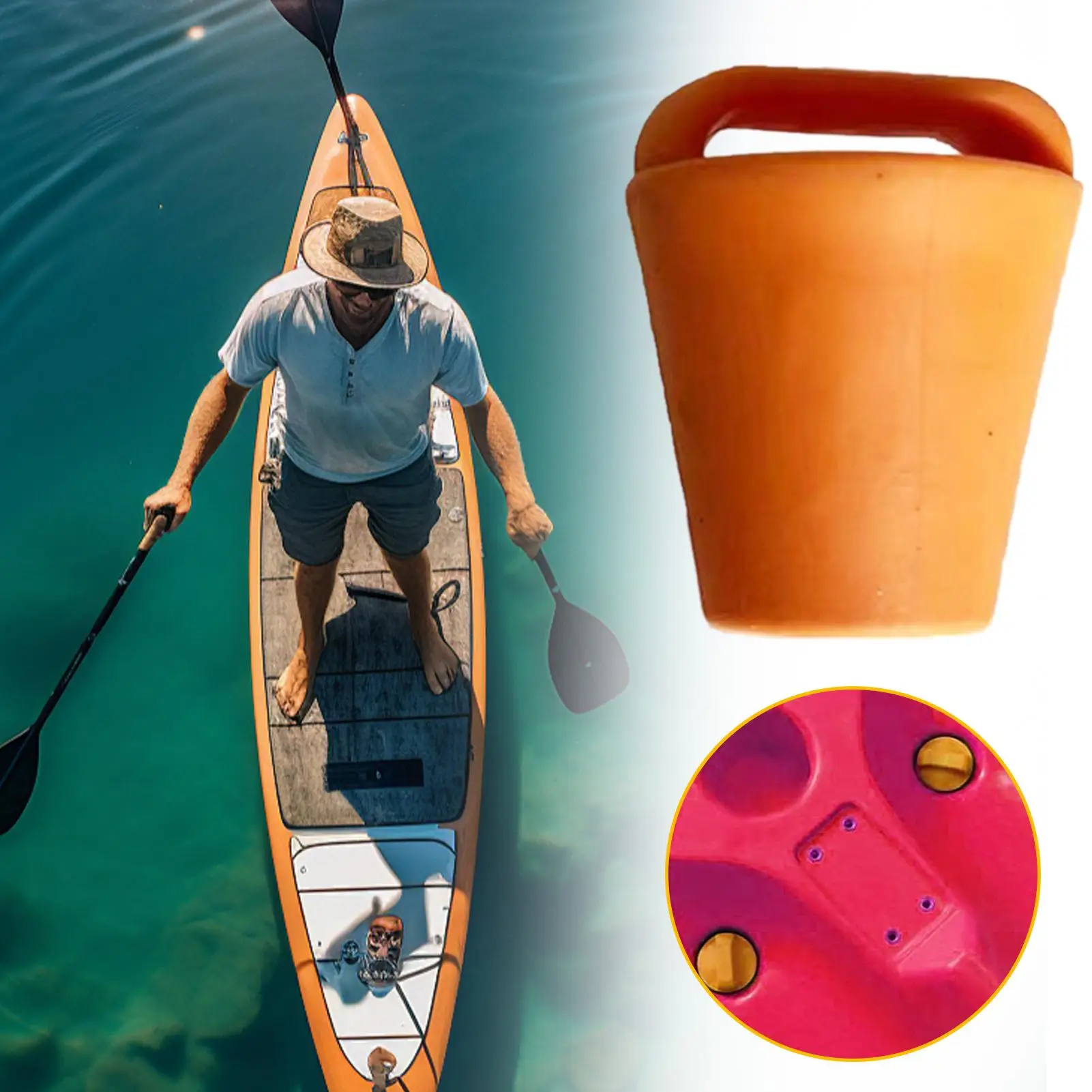 Kayak Plugs With Handle Rubber Attachment 5-Piece Kayak Drain Plugs Hole Stopper For Canoe Boat Motorcycle Outdoor Lake Dock
Kayak Plugs With Handle Rubber Attachment 5-Piece Kayak Drain Plugs Hole Stopper For Canoe Boat Motorcycle Outdoor Lake Dock