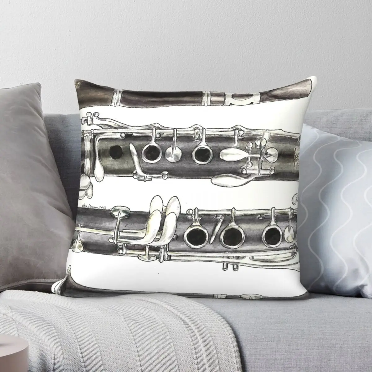 The Clarinet Pillowcase Polyester Linen Velvet Printed Zip Decor Bed Cushion Cover
The Clarinet Pillowcase Polyester Linen Velvet Printed Zip Decor Bed Cushion Cover