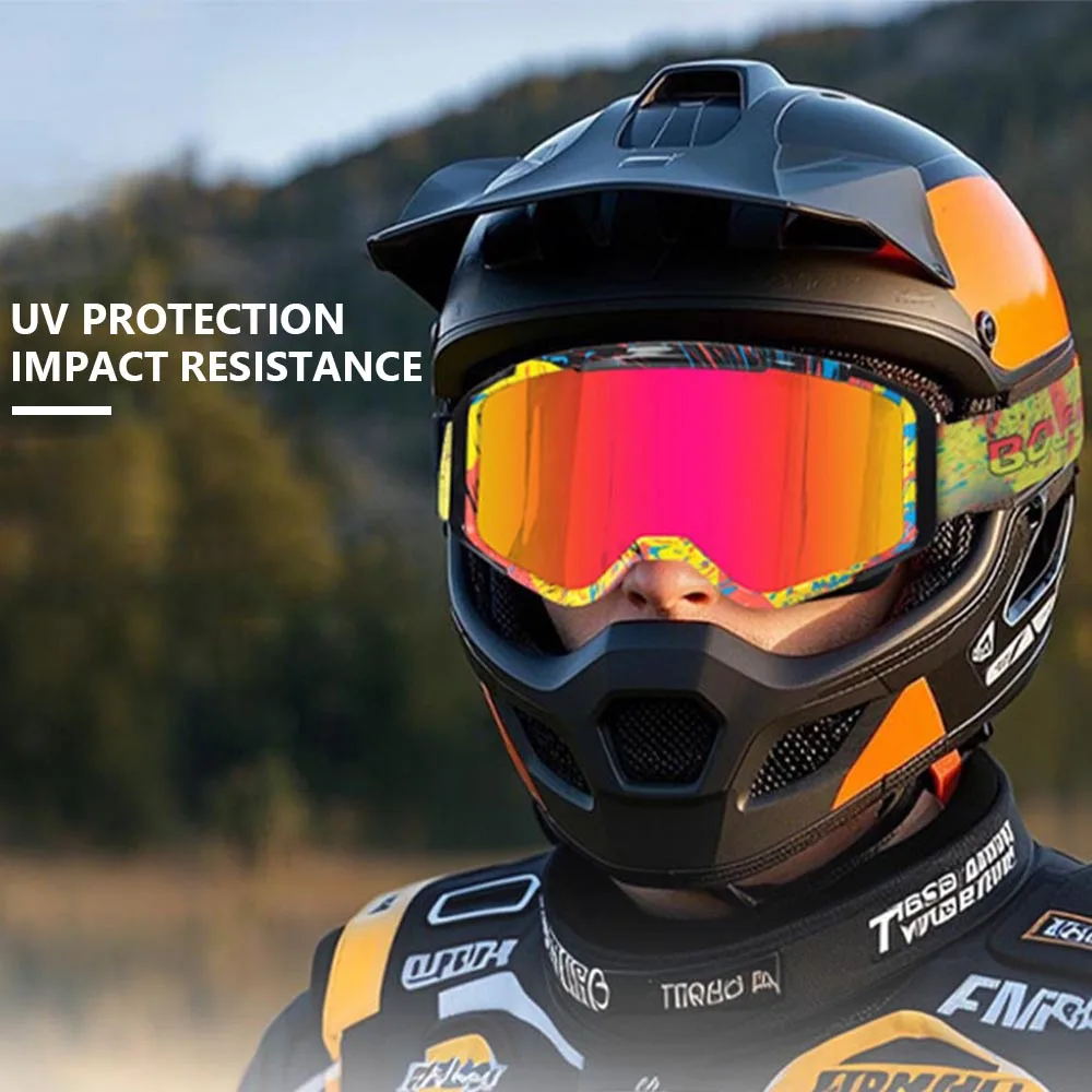 TPU Frame Off-Road Motorcycle Goggles UV Protection Bicycle Goggles With Adjustable Shoulder Straps Skiing And Cycling Goggles
TPU Frame Off-Road Motorcycle Goggles UV Protection Bicycle Goggles With Adjustable Shoulder Straps Skiing And Cycling Goggles