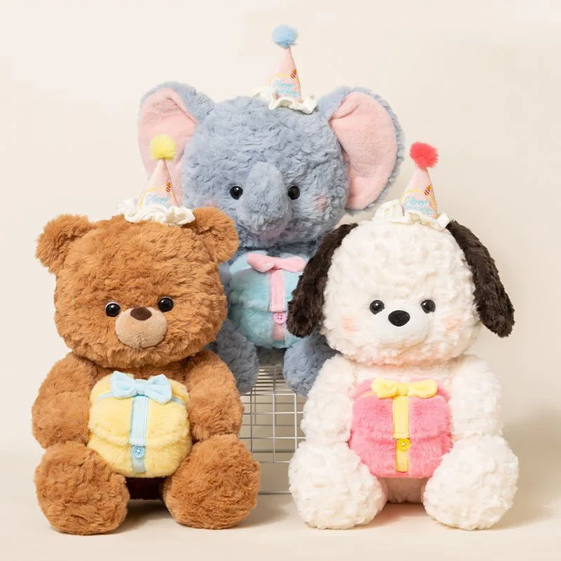 Cute Birthday Gift Plush Toy Bear Elephant Dog Pig Stuffed Animal Squishy Fluffy Plush Doll for Kids Birthday Party Decoration
Cute Birthday Gift Plush Toy Bear Elephant Dog Pig Stuffed Animal Squishy Fluffy Plush Doll for Kids Birthday Party Decoration