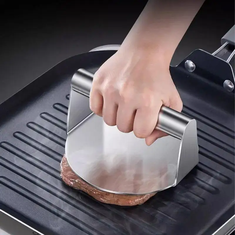 1PC 430 Stainless Steel Burger Press Circular Square Meat Press Kitchen Tool
1PC 430 Stainless Steel Burger Press Circular Square Meat Press Kitchen Tool