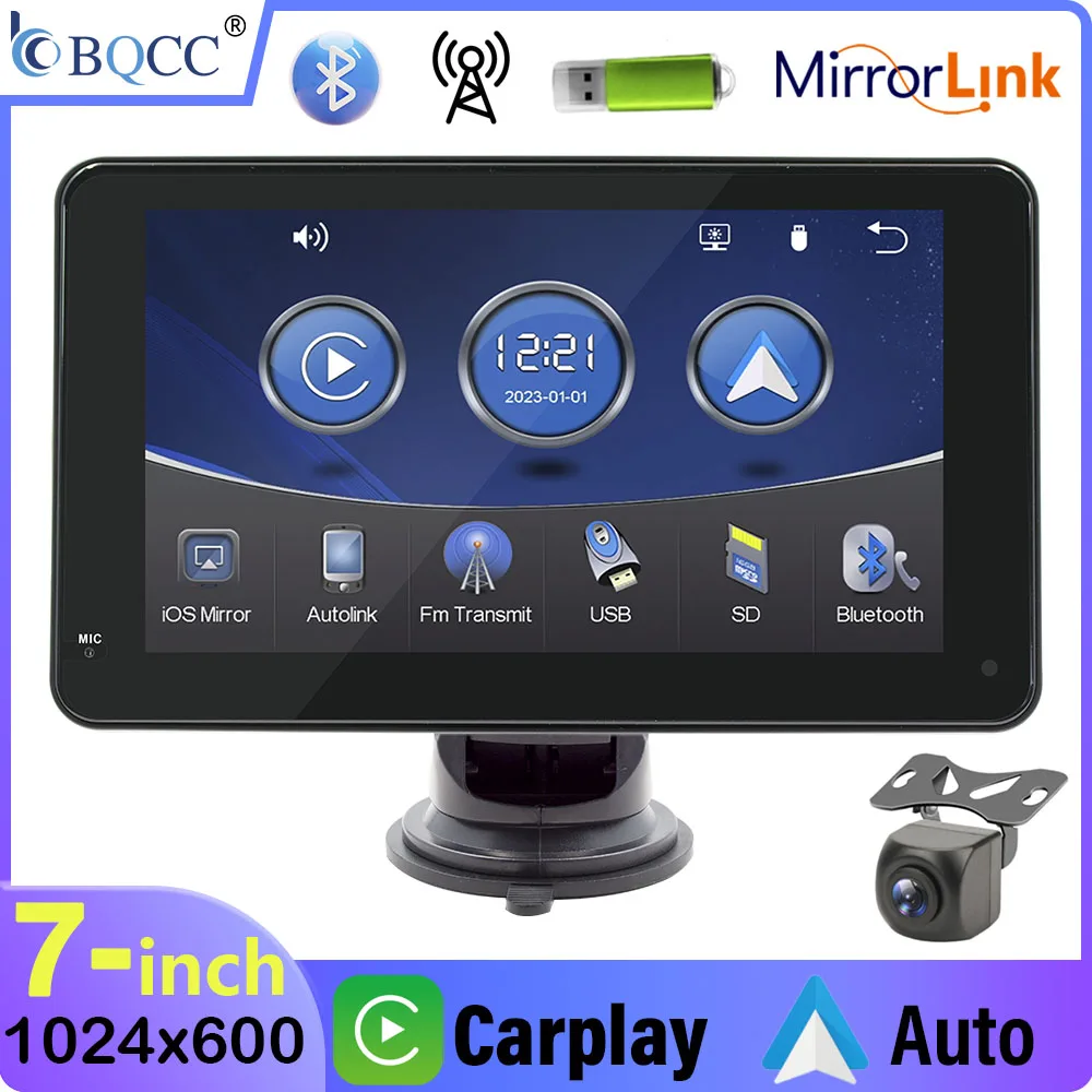 BQCC 7-inch portable car MP5 car radio mobile phone projection reversing rear view Android AUTO CarPlay universal for all models
BQCC 7-inch portable car MP5 car radio mobile phone projection reversing rear view Android AUTO CarPlay universal for all models