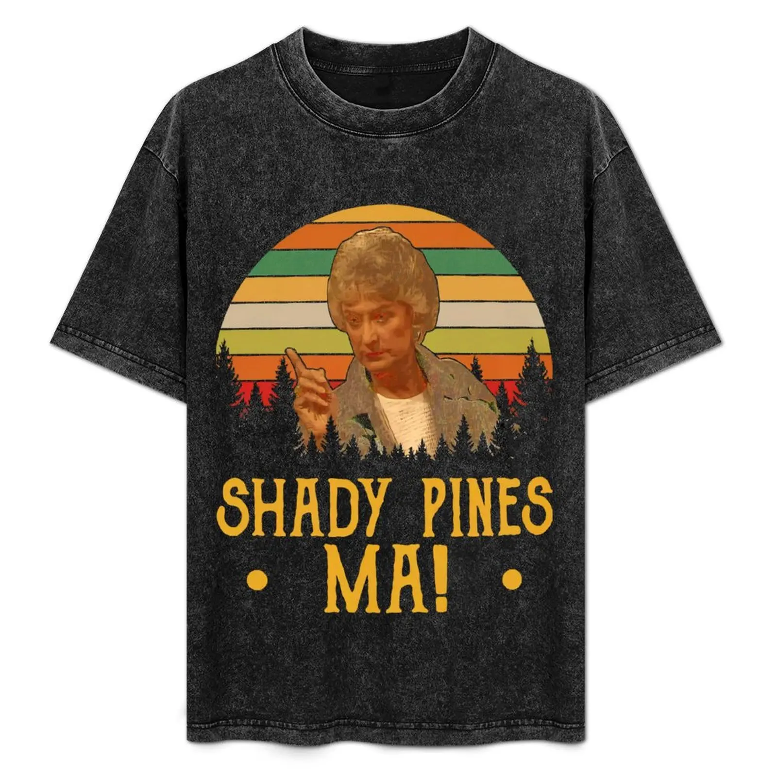 Shady Pines Ma T-Shirt Stylish Graphic Short Sleeve Top
Shady Pines Ma T-Shirt Stylish Graphic Short Sleeve Top
