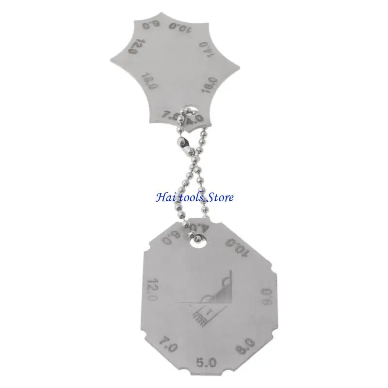 X37E 2Pcs/set Fillet Weld Gauge Welding Gauge for Key Joint Welding Gauge Measure Weld Gauge Accessories
X37E 2Pcs/set Fillet Weld Gauge Welding Gauge for Key Joint Welding Gauge Measure Weld Gauge Accessories