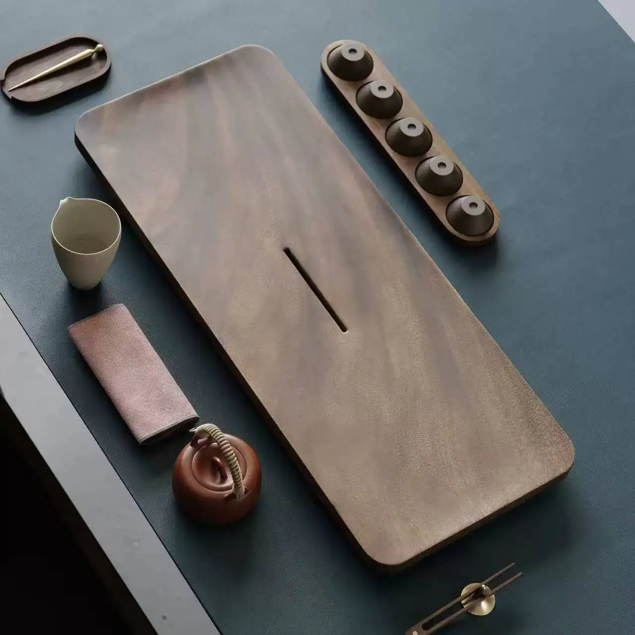 A Black Walnut Tray For Home Use, 2026 Model, Small New Chinese Style Tray, Tea Set With Drainage And Drying Platform
A Black Walnut Tray For Home Use, 2026 Model, Small New Chinese Style Tray, Tea Set With Drainage And Drying Platform