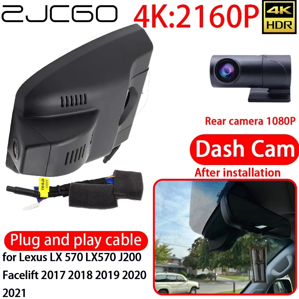 ZJCGO for Lexus LX 570 LX570 J200 Facelift 2017 2018 2019 2020 2021 4K DVR Dash Cam Wifi Front Rear Sony Lens Camera 24h Monitor
ZJCGO for Lexus LX 570 LX570 J200 Facelift 2017 2018 2019 2020 2021 4K DVR Dash Cam Wifi Front Rear Sony Lens Camera 24h Monitor