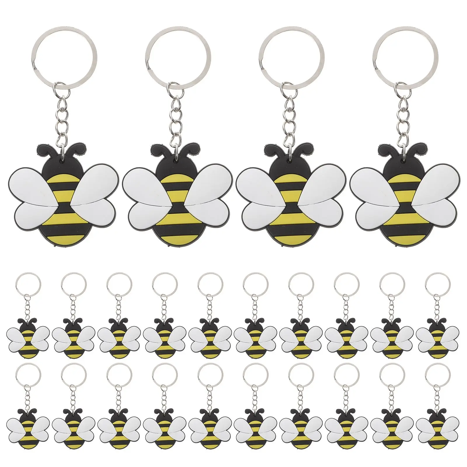 24pcs Keychain Ornaments Bee Decorations Metal Charms Hanging Pendants Cartoon Bee Keyring Bag Pendant Novelty Accessories Gifts
24pcs Keychain Ornaments Bee Decorations Metal Charms Hanging Pendants Cartoon Bee Keyring Bag Pendant Novelty Accessories Gifts