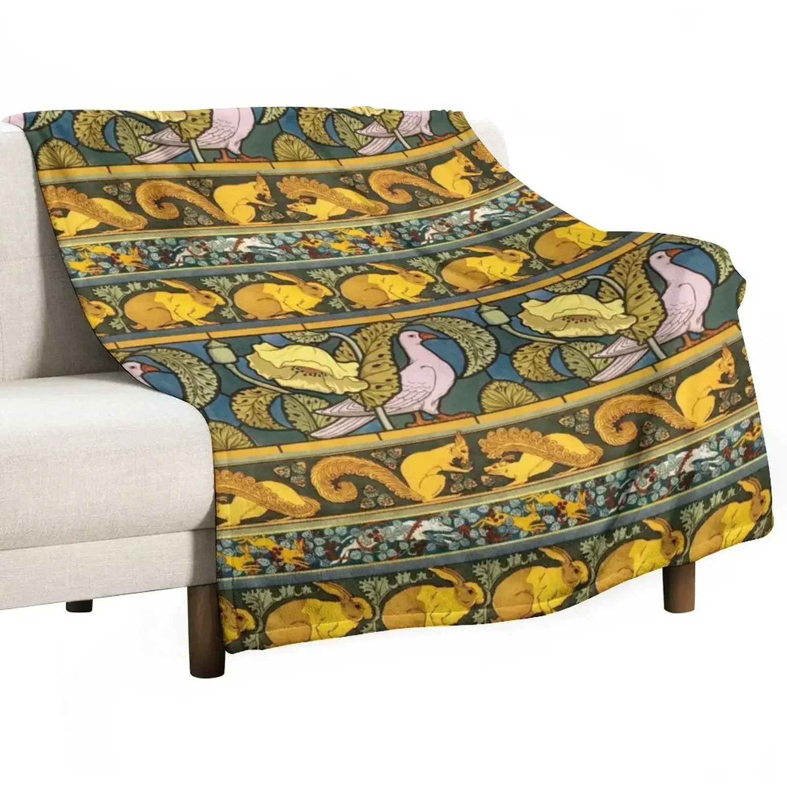 Golden Animal Stripes Pattern by Maurice Pillard Verneuil Throw Blanket Thin Soft Blanket for Summer Night Sleeping
Golden Animal Stripes Pattern by Maurice Pillard Verneuil Throw Blanket Thin Soft Blanket for Summer Night Sleeping