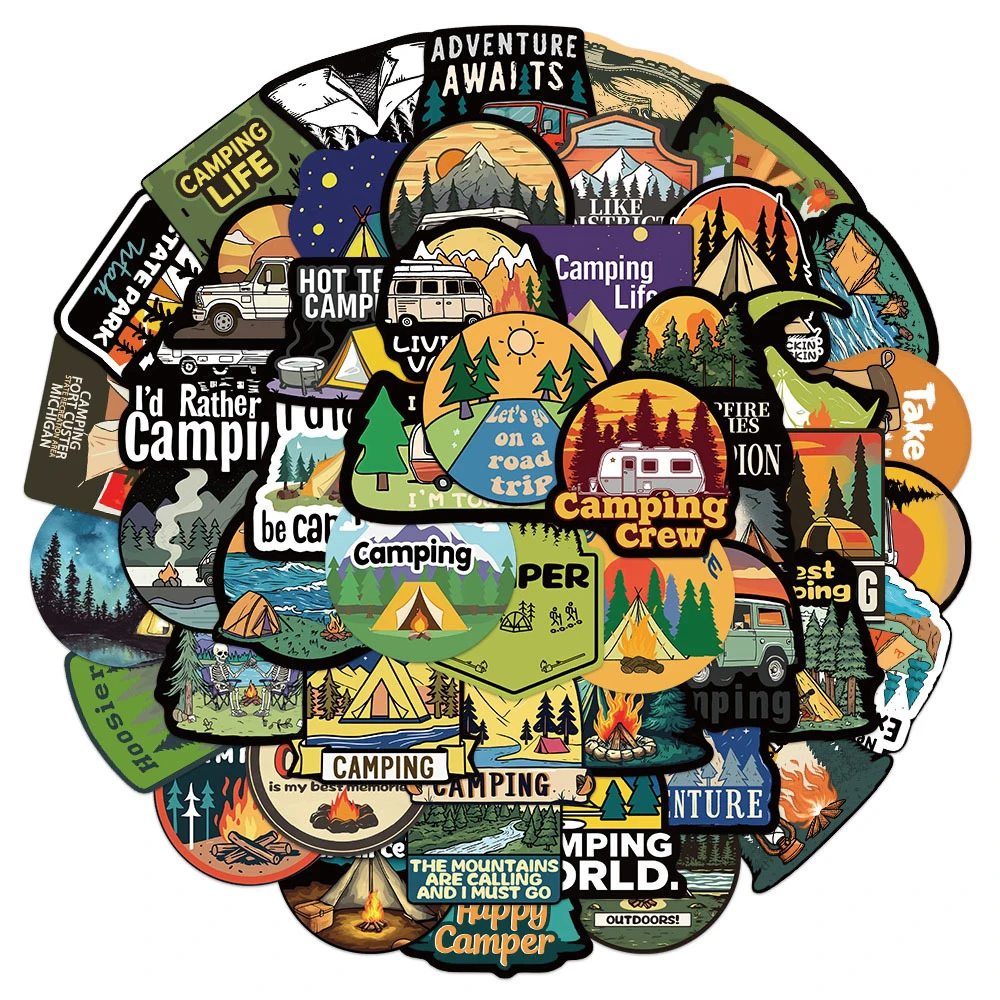 10/30/50/100pcs Ourdoor Hiking Camping Stickers Retro Cartoon Creative Sticker Decoration Laptop Suitcase Phone Decals Wholesale
10/30/50/100pcs Ourdoor Hiking Camping Stickers Retro Cartoon Creative Sticker Decoration Laptop Suitcase Phone Decals Wholesale