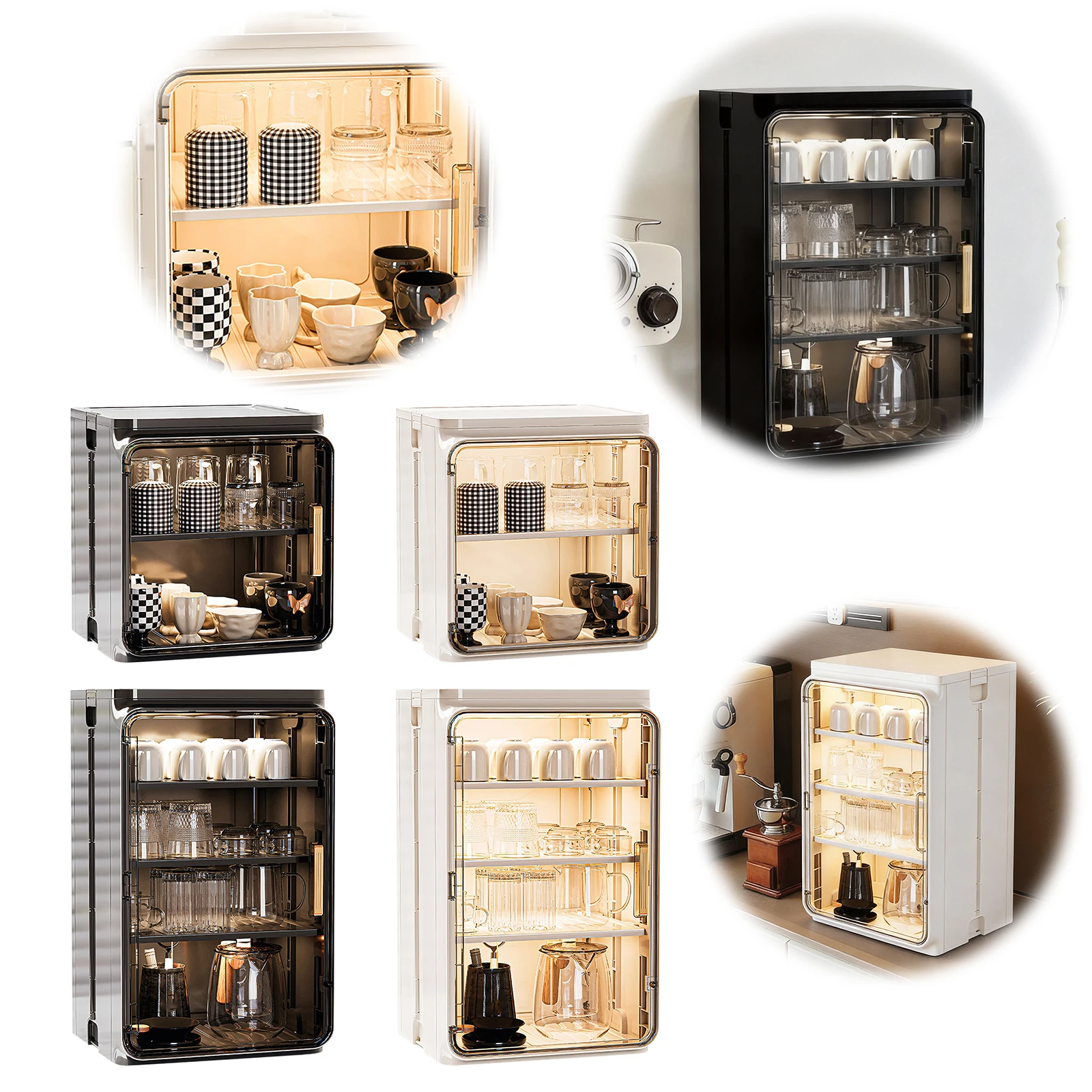 Stackable Plastic Multilayer Cup Storage Box with Doors and Shelves Countertop Cabinet for Bathroom Kitchen Home Use
Stackable Plastic Multilayer Cup Storage Box with Doors and Shelves Countertop Cabinet for Bathroom Kitchen Home Use