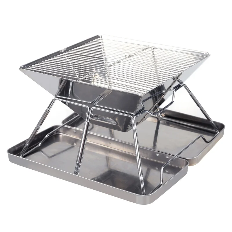 Portable Stainless Steel Folding Charcoal BBQ Grill For 3-4 Person Outdoor Camping Picnic Lightweight Easy Clean Barbecue
Portable Stainless Steel Folding Charcoal BBQ Grill For 3-4 Person Outdoor Camping Picnic Lightweight Easy Clean Barbecue