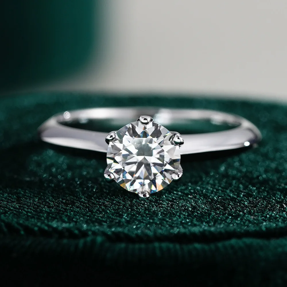 S925 Sterling Silver Ring, Moissanite Ring, Women's Ring, Classic Six Claw Crown, Proposal Ring, Women's Wedding Jewelry
S925 Sterling Silver Ring, Moissanite Ring, Women's Ring, Classic Six Claw Crown, Proposal Ring, Women's Wedding Jewelry