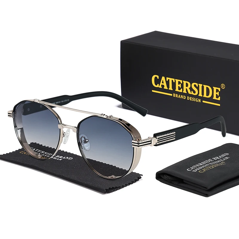 CATERSIDE New Punk Sunglasses Man Round Metal Frame Vintage Flat Top Double Bridge Sun Glasses for Women Party Vacation Eyewear
CATERSIDE New Punk Sunglasses Man Round Metal Frame Vintage Flat Top Double Bridge Sun Glasses for Women Party Vacation Eyewear