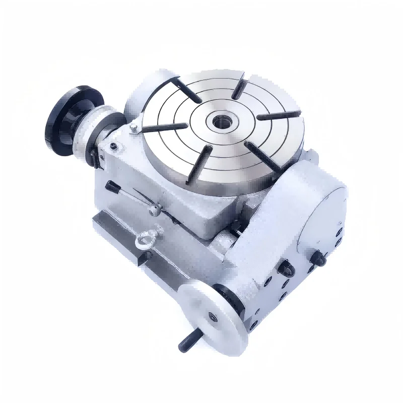 Easy Angle Adjustment,Fits CNC/Manual Milling Machines,Positioning Accessory - Heavy-Duty Tilting Rotary Table