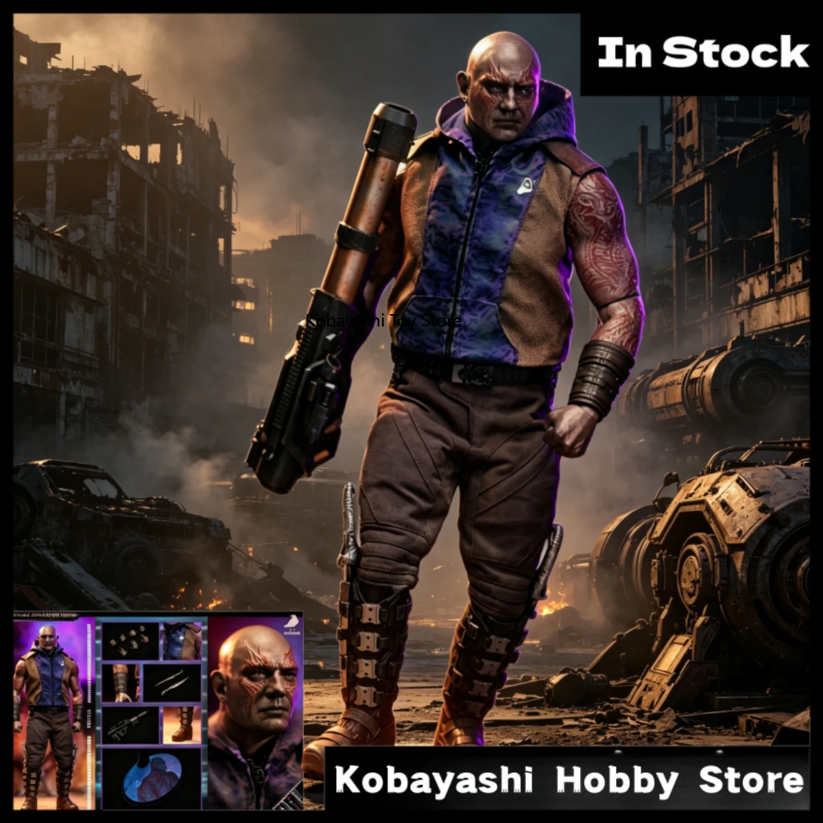 In Stock Jackdaw JD013 Drax The Destroyer Guardians of The Galaxy 1/6 Scale Premium Collectible Action Figure
In Stock Jackdaw JD013 Drax The Destroyer Guardians of The Galaxy 1/6 Scale Premium Collectible Action Figure
