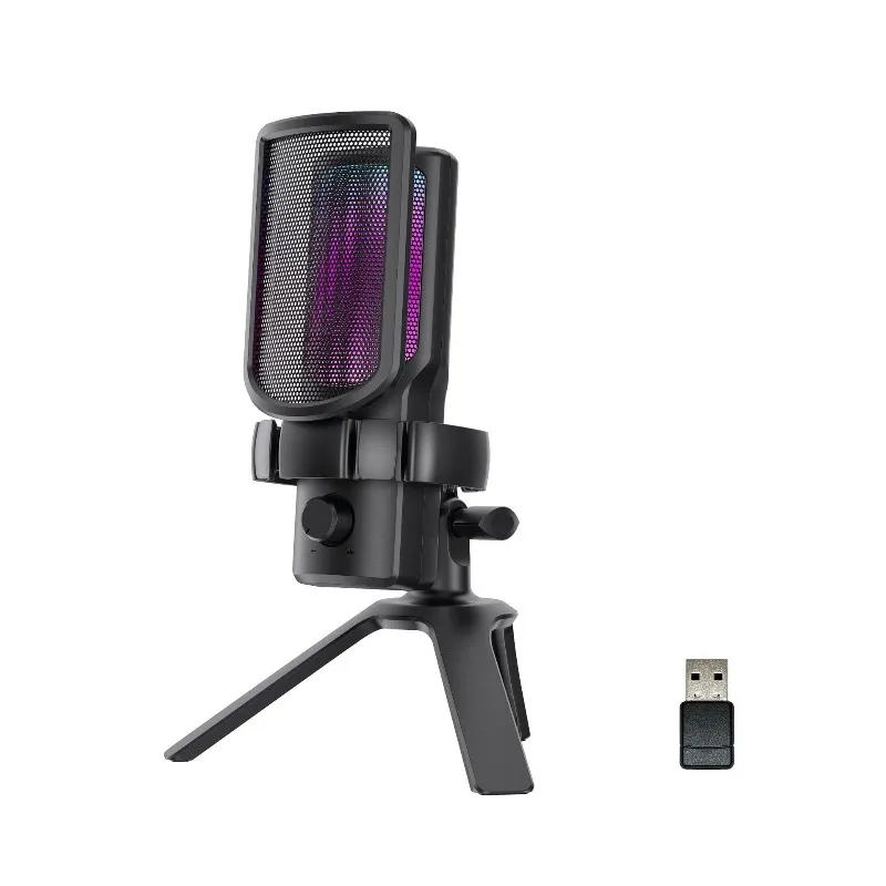 Wireless microphone Wired dual-mode RGB capacitor live broadcast e-sports game microphone monitor
Wireless microphone Wired dual-mode RGB capacitor live broadcast e-sports game microphone monitor