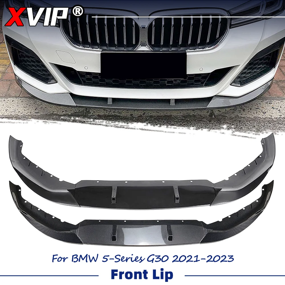 XVIP Glossy Carbon Fiber Glossy Black 3-Piece FD Style Front Bumper Lip Spoiler For BMW 5-Series G30 2021-2023
XVIP Glossy Carbon Fiber Glossy Black 3-Piece FD Style Front Bumper Lip Spoiler For BMW 5-Series G30 2021-2023