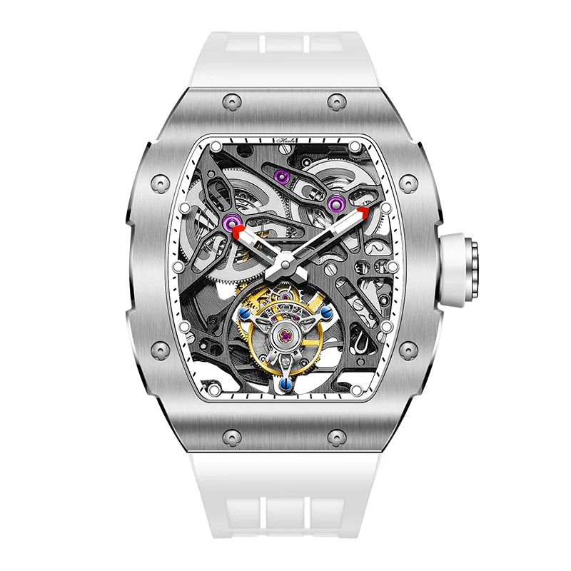 Haofa Tourbillon Часы Скелет Автоматический Механизм Tonneau Сапфировые Светящиеся Механические Наручные Часы Мужские Двойной Пружинный Привод 1908
Haofa Tourbillon Часы Скелет Автоматический Механизм Tonneau Сапфировые Светящиеся Механические Наручные Часы Мужские Двойной Пружинный Привод 1908