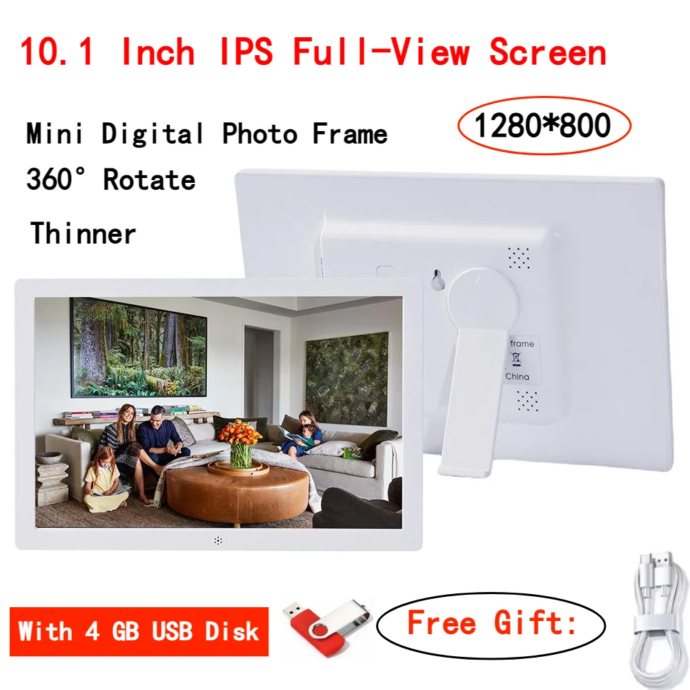 2025 Latest Style 10.1 Inch Digital Photo Frames IPS Screen Picture Frame With 1080P Video Music Clock Calendar Full Feature
2025 Latest Style 10.1 Inch Digital Photo Frames IPS Screen Picture Frame With 1080P Video Music Clock Calendar Full Feature