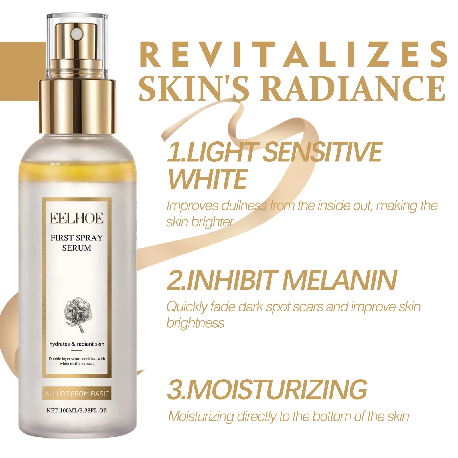 EELHOE White Truffle Radiance Mist Soothing Hydrating for Fine Mist Nourishing Glow Essence for Daily Care,Fast Absorbing
EELHOE White Truffle Radiance Mist Soothing Hydrating for Fine Mist Nourishing Glow Essence for Daily Care,Fast Absorbing