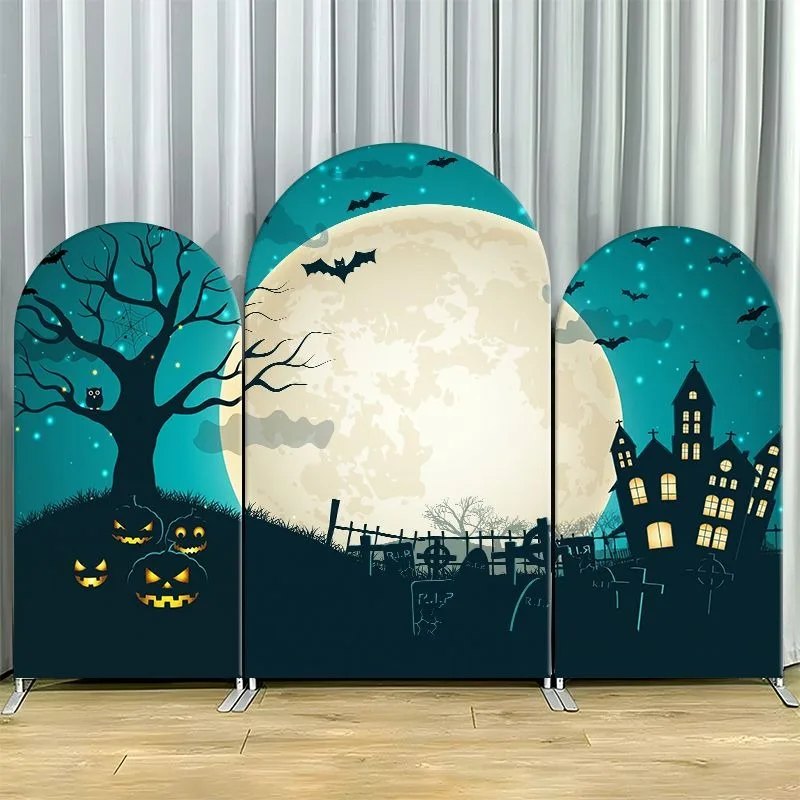 Single Side Arch Backdrop Cover Halloween Graveyard with Zombie Hand for Party Decor
Single Side Arch Backdrop Cover Halloween Graveyard with Zombie Hand for Party Decor