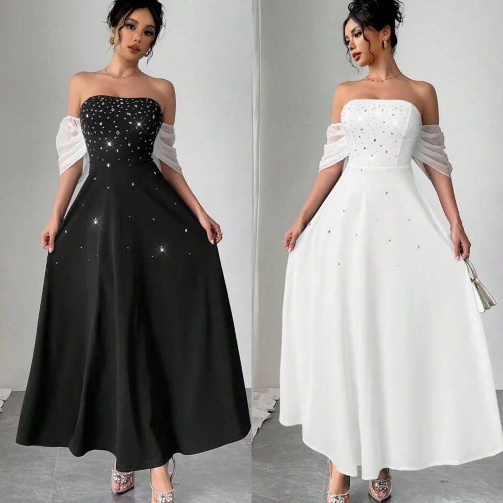 Customized Sparkle Matching Jersey Beading Sequined A-line Off-the-shoulder Midi Dresses Bespoke Occasion Dresses Retro Pastrol
Customized Sparkle Matching Jersey Beading Sequined A-line Off-the-shoulder Midi Dresses Bespoke Occasion Dresses Retro Pastrol