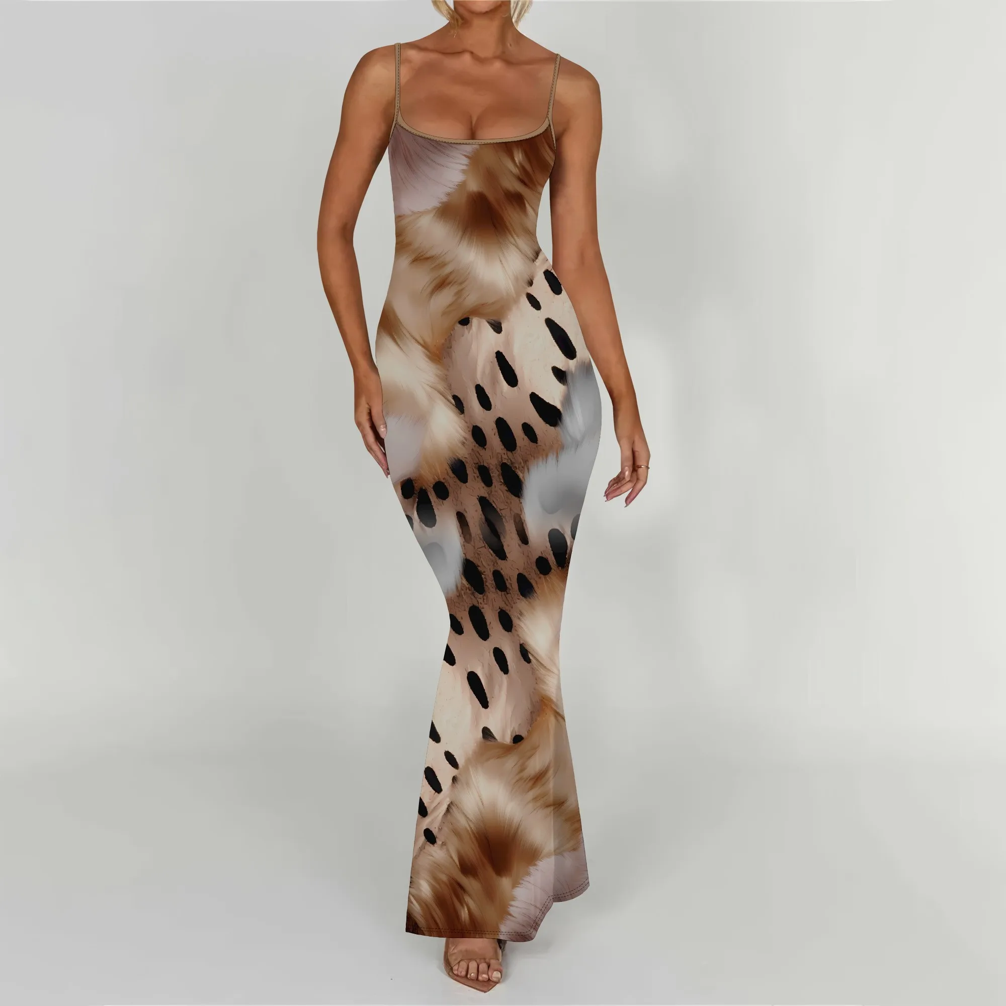 EQQZD Blue White Abstract Sleeveless Maxi Dress - Women's Modern Trendy Summer Resort Party Wear 2025
EQQZD Blue White Abstract Sleeveless Maxi Dress - Women's Modern Trendy Summer Resort Party Wear 2025