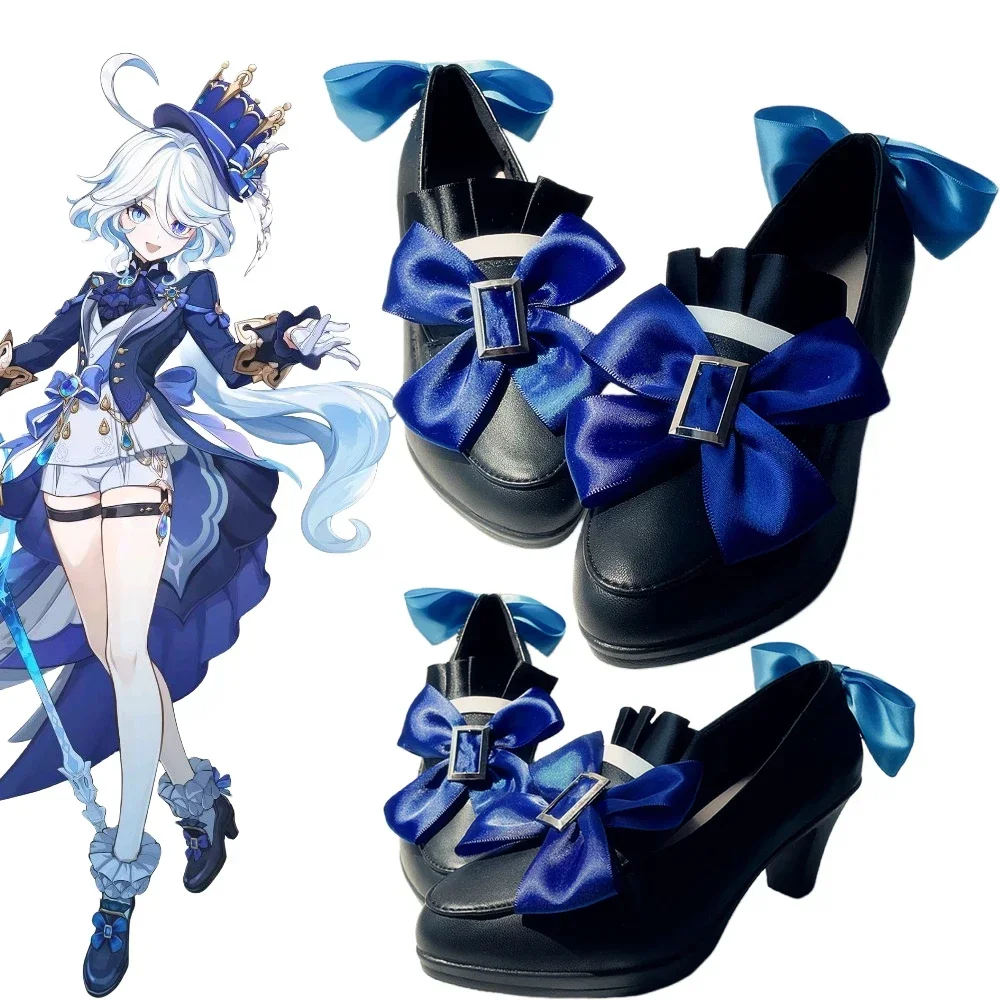 Game Genshin Impact Fontaine Furina Cosplay Shoes Boot Women Lolita Bow High Heels Halloween Masquerade Party Costume Accessorie
Game Genshin Impact Fontaine Furina Cosplay Shoes Boot Women Lolita Bow High Heels Halloween Masquerade Party Costume Accessorie