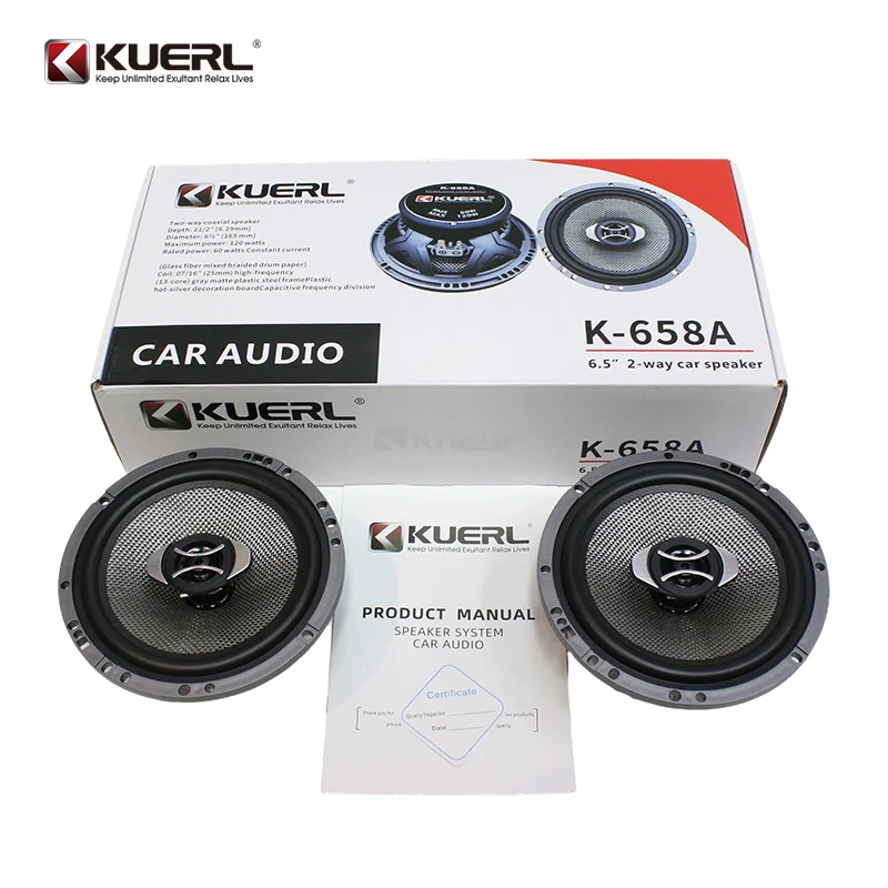 KUERL High Quality 2-Way Car Speakers 6.5inch Coaxial with Tweeter DC 12V for Car Audio System(1 pair speakers)
KUERL High Quality 2-Way Car Speakers 6.5inch Coaxial with Tweeter DC 12V for Car Audio System(1 pair speakers)