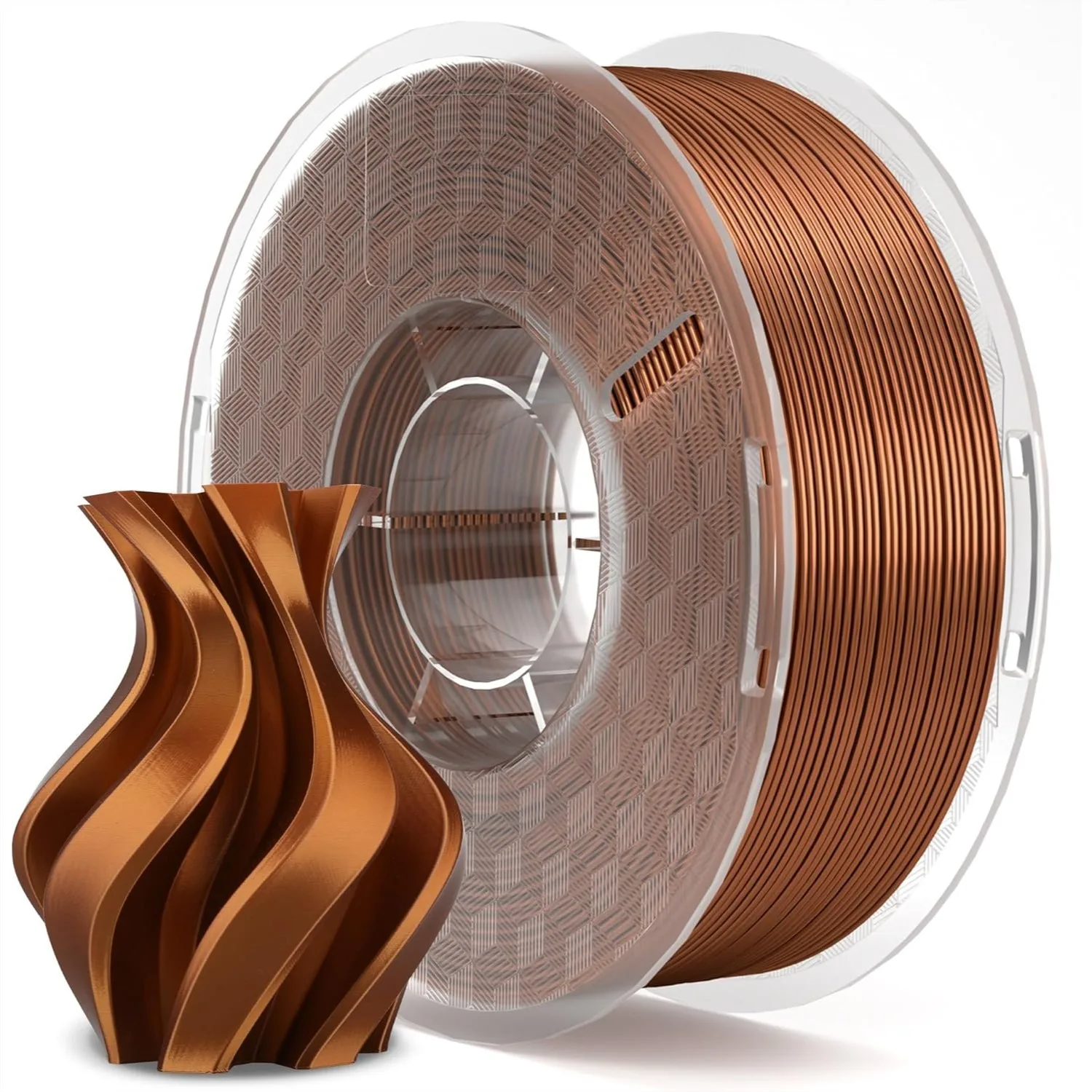 Silk PLA Filament 1.75mm Copper 1KG Spool, 3D Printer Filament with +/-0.02mm Accuracy for FDM Printers
Silk PLA Filament 1.75mm Copper 1KG Spool, 3D Printer Filament with +/-0.02mm Accuracy for FDM Printers
