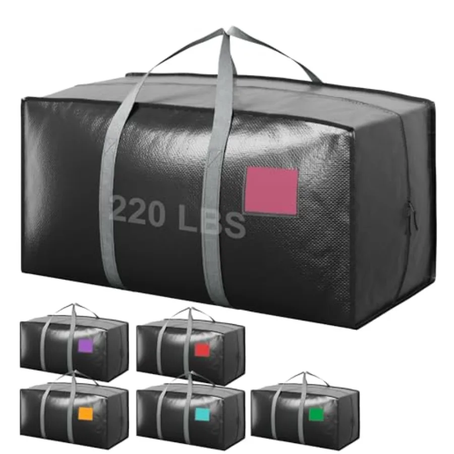 Набор из 6 сверхпрочных больших сумок для переезда с усиленной молнией, широкими ручками, водонепроницаемые контейнеры для хранения одежды, для общежития
Набор из 6 сверхпрочных больших сумок для переезда с усиленной молнией, широкими ручками, водонепроницаемые контейнеры для хранения одежды, для общежития