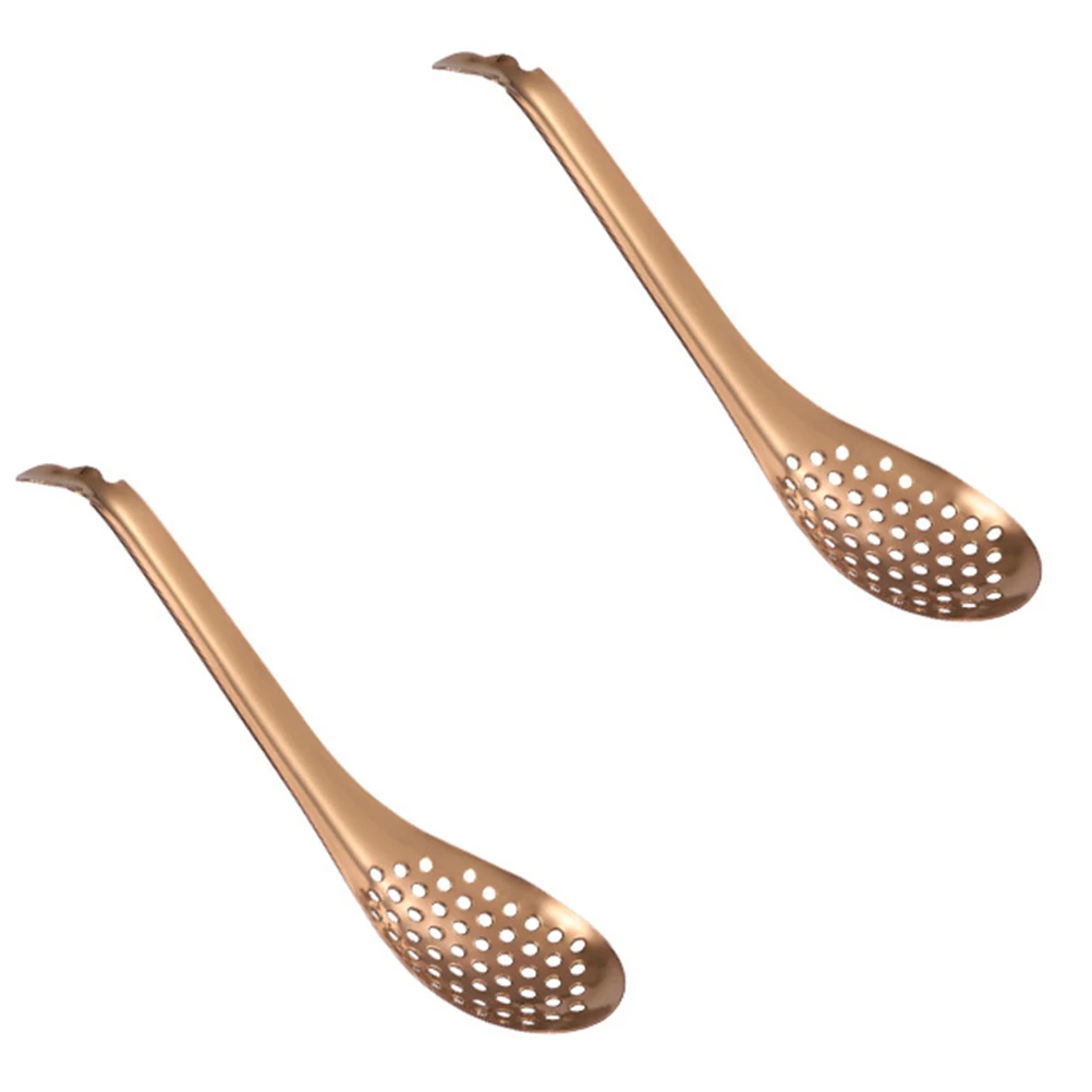 2 Pcs Caviar Slotted Spoons Stainless Steel Food Grade Kitchen Gadgets Molecular Gourmet Efficient ers Wonton Eating
2 Pcs Caviar Slotted Spoons Stainless Steel Food Grade Kitchen Gadgets Molecular Gourmet Efficient ers Wonton Eating