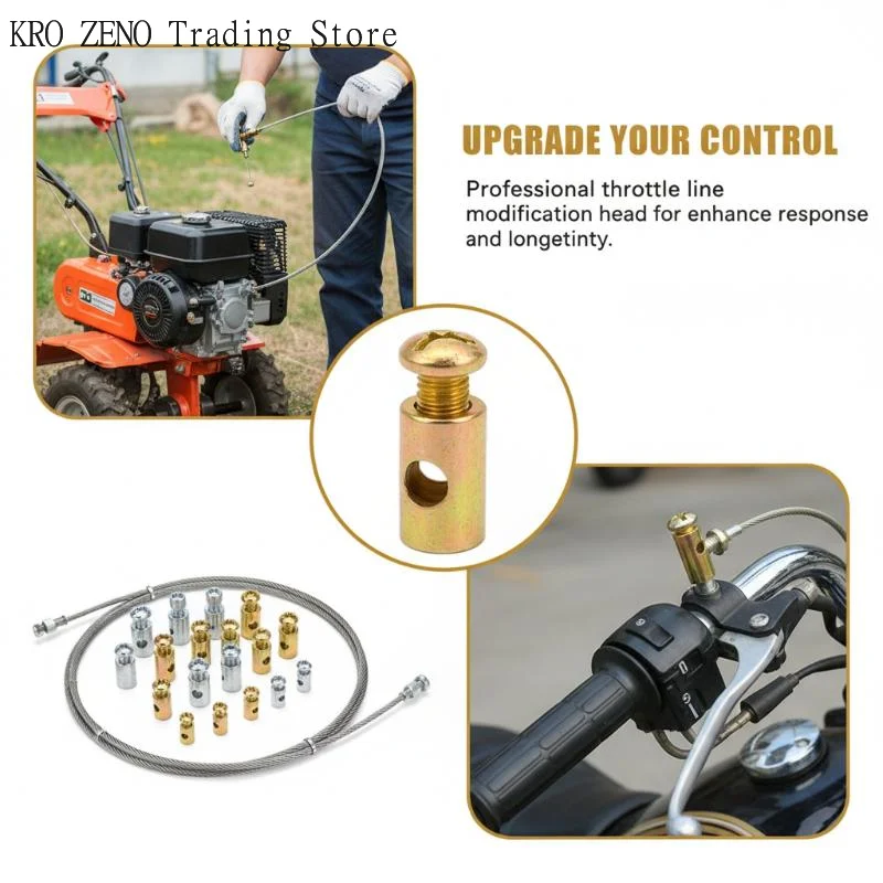 10pcs/lot Metal Throttle Cable Nipple Screw Metal Stopper For Motorcycle Brake Clutch Choke Cable Repair Kart Bike Mower Parts
10pcs/lot Metal Throttle Cable Nipple Screw Metal Stopper For Motorcycle Brake Clutch Choke Cable Repair Kart Bike Mower Parts