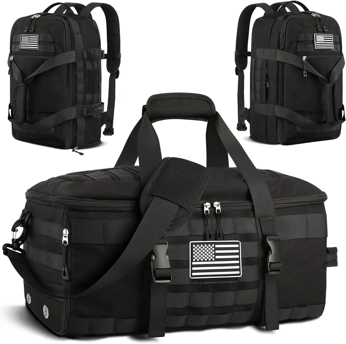 Extra Large Tactical Duffle Bag Backpack with Shoe Compartment, 3 in 1 Carry on Gym Bag for Men, Waterproof Weekender Travel
Extra Large Tactical Duffle Bag Backpack with Shoe Compartment, 3 in 1 Carry on Gym Bag for Men, Waterproof Weekender Travel