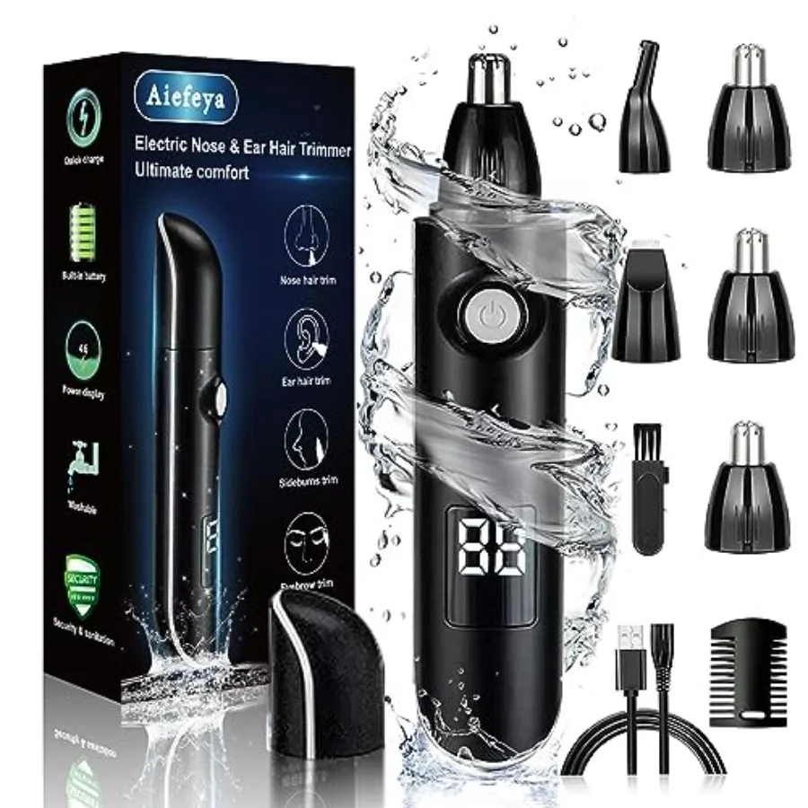 Professional Nose Trimmer for Men Women with IPX7 Waterproof Design USB Rechargeable Battery Easy Cleaning Function All-in-One
Professional Nose Trimmer for Men Women with IPX7 Waterproof Design USB Rechargeable Battery Easy Cleaning Function All-in-One