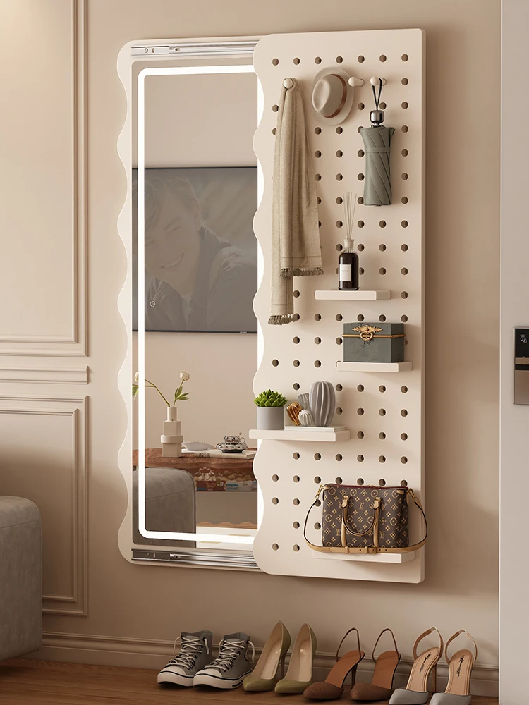Full-length mirror, full-length mirror integrated, small-sized household entrance, wall-attached self-adhesive hole board
Full-length mirror, full-length mirror integrated, small-sized household entrance, wall-attached self-adhesive hole board