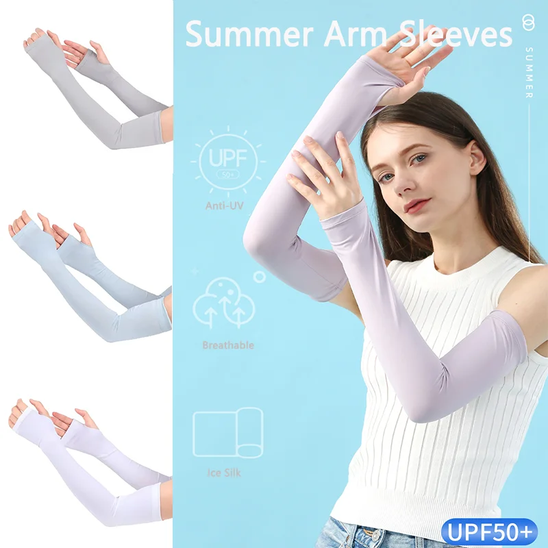 1 Pair Fingerless Ice Silk Arm Sleeves Outdoor UV Protection Unisex Sunscreen Long Gloves Running Fishing Golf Hand Sleeves
1 Pair Fingerless Ice Silk Arm Sleeves Outdoor UV Protection Unisex Sunscreen Long Gloves Running Fishing Golf Hand Sleeves