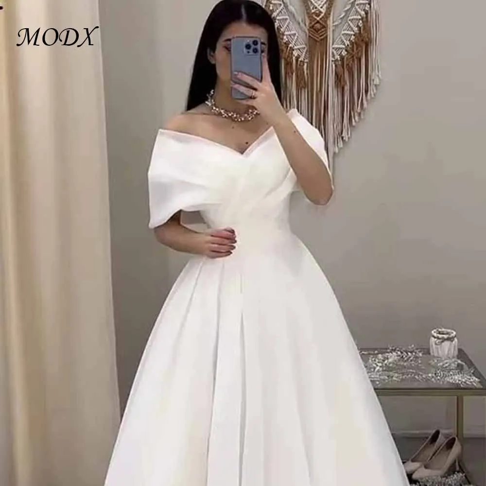 MODX Princess A-Line Organza Off The Shoulder Floor Length Wedding Dress Tulle Pleat Bridal Gowns Vestido de Novia Customized
MODX Princess A-Line Organza Off The Shoulder Floor Length Wedding Dress Tulle Pleat Bridal Gowns Vestido de Novia Customized
