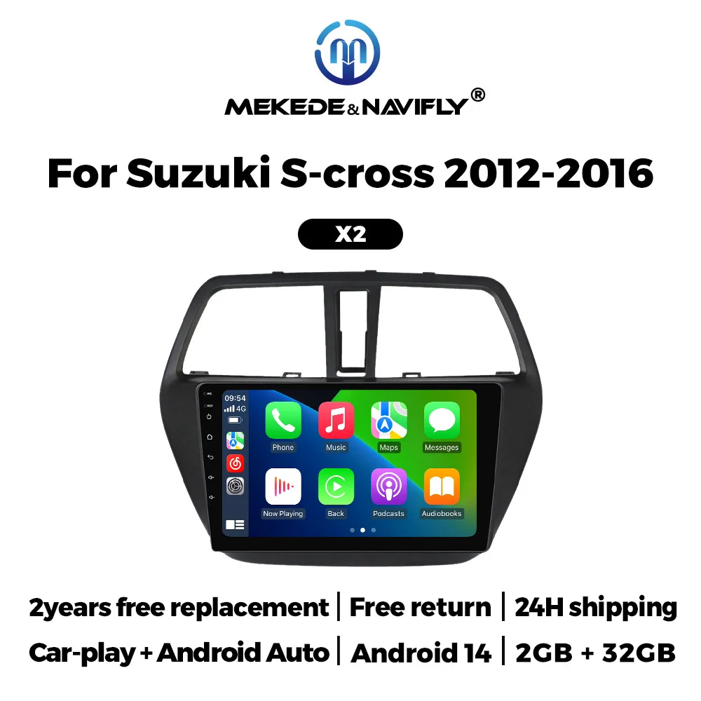 Автомобильный радиоприемник Android 14 для Suzuki SX4 2 S-Cross 2012-2016 Стерео Мультимедийный видеоплеер GPS Головное устройство WIFI Carplay Android Auto
Автомобильный радиоприемник Android 14 для Suzuki SX4 2 S-Cross 2012-2016 Стерео Мультимедийный видеоплеер GPS Головное устройство WIFI Carplay Android Auto