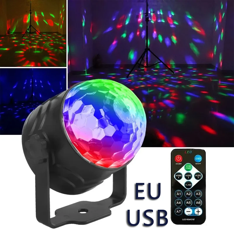 RGB диско-шар, вращающийся светодиодный светильник с волшебным звуком, активация DJ, стробоскоп, вечеринка, свадьба, танец, караоке, день рождения, свадьба, шоу, лампа
RGB диско-шар, вращающийся светодиодный светильник с волшебным звуком, активация DJ, стробоскоп, вечеринка, свадьба, танец, караоке, день рождения, свадьба, шоу, лампа