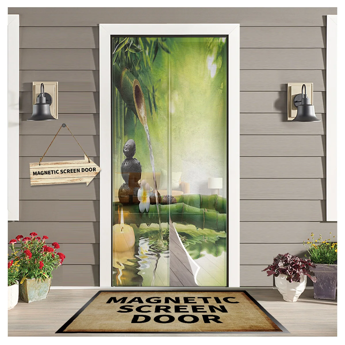 Zen Stone Green Bamboo Forest Water Door Curtain Bedroom Magnetic Mosquito Screen Kitchen Insect Proof Window Mosquito Net
Zen Stone Green Bamboo Forest Water Door Curtain Bedroom Magnetic Mosquito Screen Kitchen Insect Proof Window Mosquito Net